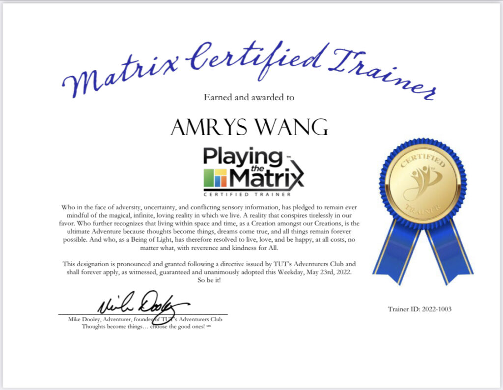 Matrix Certified Trainer